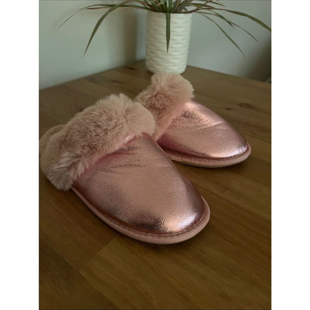 Anthropologie metallic scuff slippers Size M -8.5 US - Picture 10 of 10